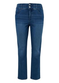 TRIANGLE Große Größen Schmale Ankle-Jeans mit High-Waist-Bund Gr. 44 blau für Damen