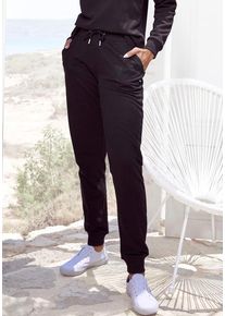 Buffalo Sweatpants schwarz Gr. 32/34 für Damen. Mit Metalllabel. Bequem. Nachhaltig.