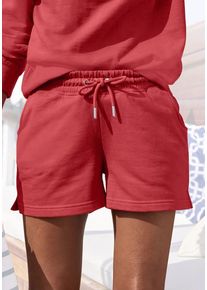 H.I.S. H.I.S Sweatshorts rot Gr. 36/38 für Damen. Nachhaltig.