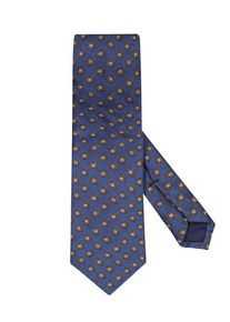 Übergröße : ASCOT, Krawatte im Seide-Baumwolle-Mix in Blau