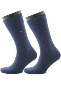 Übergröße : Tommy Hilfiger, Socken Doppelpack in Graublau