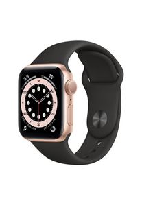 Apple Watch (Series 4) September 2018 40 mm - Aluminium Gold - Armband Sportarmband Schwarz