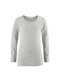 Living Crafts - Kinder Langarm-Shirt - Grau (100% Bio-Baumwolle), Nachhaltige Mode, Bio Bekleidung