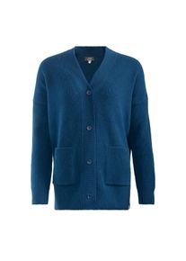Living Crafts - Damen Strickjacke - Blau (65% Bio-Baumwolle; 35% Bio-Wolle), Nachhaltige Mode, Bio Bekleidung