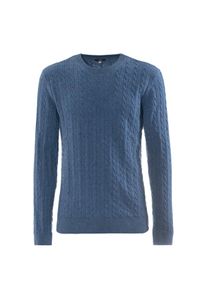 Living Crafts - Herren Pullover - Blau (100% Bio-Wolle), Nachhaltige Mode, Bio Bekleidung