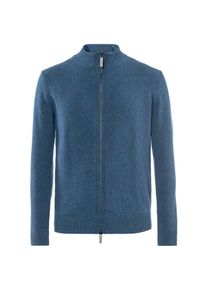 Living Crafts - Herren Strickjacke - Blau (100% Bio-Wolle), Nachhaltige Mode, Bio Bekleidung