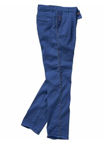 Mey & Edlich Barb'One Herren Chinos Tapered Fit Blau einfarbig