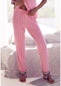 Vivance Dreams Schlafhose pink Gr. 36/38 für Damen. Bequem. Nachhaltig.