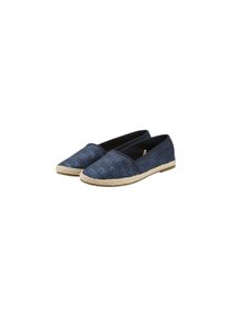 Tom Tailor Damen Espadrilles mit Logo Print, blau, Logo Print, Gr. 36