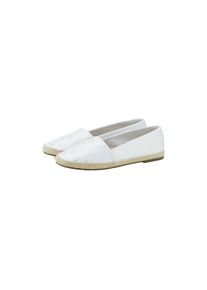 Tom Tailor Damen Espadrilles mit Logo Print, weiß, Logo Print, Gr. 36