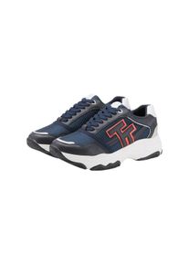 Tom Tailor Damen Sneaker mit Logo Applikation, blau, Applikationen, Gr. 36