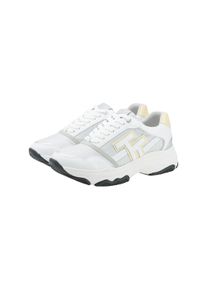 Tom Tailor Damen Sneaker mit Netzmuster, silber, Muster, Gr. 36