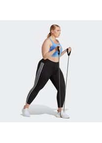 adidas Performance Große Größen Trainingstights Gr. 56/58 schwarz gestreift für Damen