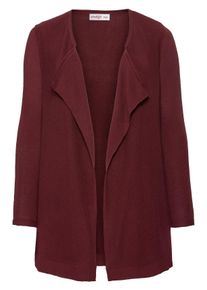 Große Größen Cardigan in verschlussloser Form Gr. 40 rot von sheego für Damen