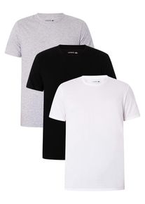 Lacoste Herren Leichte Slim Fit Unterhemd T-Shirt - Weiß/Silber Chine - M