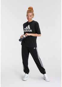 adidas Sportswear Große Größen Sporthose Gr. XL schwarz gestreift für Damen
