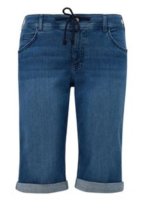 TRIANGLE Große Größen Jeansshorts mit Tunnelzug und Kordel am Bund Gr. 54 blau für Damen