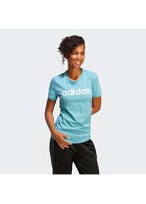 adidas Sportswear Große Größen T-Shirt Gr. XL blau für Damen