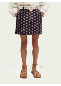 Scotch & Soda Scotch & Soda Belted printed quilted mini skirt