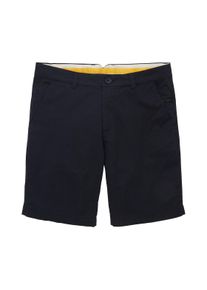 Tom Tailor Herren Chinoshorts, blau, Uni, Gr. 28