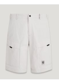 Belstaff Jet Shorts für Herren Cotton Blend Gabardine Pearl Grey 34