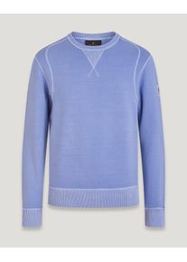 Belstaff Gibe Sweatshirt für Herren Garment Dye Lightweight Fleece Mauve 2XL