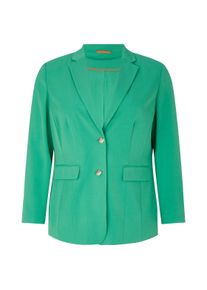 Tom Tailor Damen Plus - Blazer, grün, Uni, Gr. 46