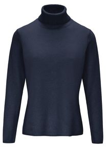 Rollkragen-Pullover aus Schurwolle und Kaschmir include blau