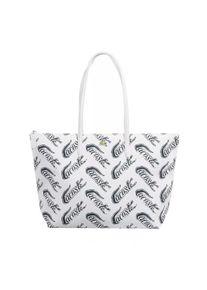 Lacoste Shopper - L.12.12 Concept Croc - in weiß - Shopper für Damen