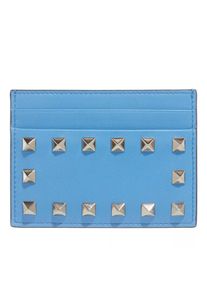 Valentino Garavani Portemonnaie - Card Holder Leather - in blau - Portemonnaie für Damen