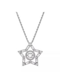 Swarovski Halskette - Stella Necklace Mixed cuts Star Long Rhodium - in weiß - Halskette für Damen