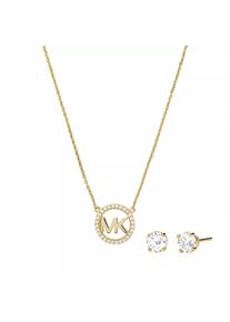 Michael Kors Halskette - 14k Gold-Plated Sterling Silver Necklace Box Set - in gold - Halskette für Damen