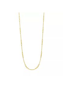 Leaf Halskette - Necklace Cube 55cm, silver gold plate - in silber - Halskette für Damen