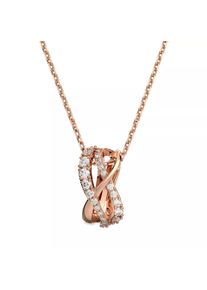 Swarovski Halskette - Twist rose gold-tone plated - in quarz - Halskette für Damen
