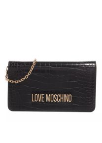 Love Moschino Portemonnaie - Portaf. Pu St.Croco - in schwarz - Portemonnaie für Damen