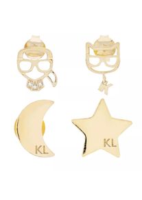 K by KARL LAGERFELD Karl Lagerfeld Ohrringe - K/Ikonik Stern Ohrstecker Set - in gold - Ohrringe für Damen