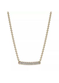 Pandora Halskette - Pandora Timeless Pavé Single-row Bar - in gold - Halskette für Damen