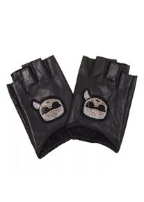 K by KARL LAGERFELD Karl Lagerfeld Handschuhe - K/Ikonik Rhinest Karl Glove - in schwarz - Handschuhe für Damen