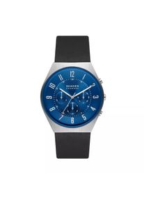 Skagen Uhren - Grenen Chronograph Midnight Leather Watch - in - Uhren für Unisex