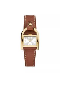Fossil Uhr - Harwell Three-Hand Medium Brown Leather Watch - in braun - Uhr für Damen