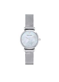 Emporio Armani Uhr - Zweihand-Edelstahluhr - in silber - Uhr für Damen