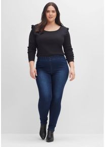 Große Größen Jeggings in individueller Waschung Gr. 42 blau von sheego für Damen