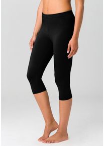 Vivance Große Größen Doppelpack Capri-Leggings Gr. 40/42 weiß/schwarz für Damen