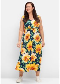 sheego by Joe Browns Große Größen Ärmelloses Jerseykleid mit Blumendruck Gr. 40 blau geblümt von sheego für Damen