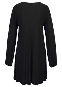 Lascana Große Größen Longshirt Gr. 52/54 schwarz für Damen
