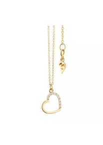 Capolavoro Halskette - Collier "Joy" Heart 750GG, 9 Diamanten Brillant-Sc - in gold - Halskette für Damen