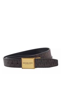 Michael Kors Gürtel - 34Mm Ctfr Fct Plaque Belt - in braun - Gürtel für Unisex