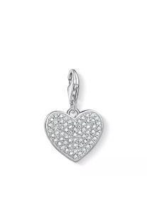Thomas Sabo Charms - Charm-Anhänger Herz Pavé - in weiß - Charms für Damen