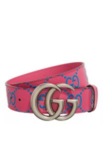 Gucci Gürtel - GG Marmont Wide Belt - in rosa - Gürtel für Damen