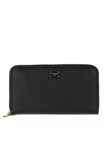 Dolce & Gabbana Dolce&Gabbana Portemonnaies - Devotion Wallet Leather - in schwarz - Portemonnaies für Unisex